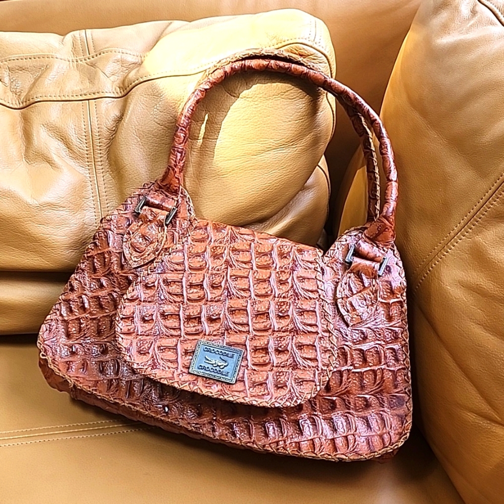 crocodile leather bag